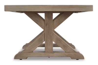Beachcroft Outdoor Coffee Table - Beige Coffee Table modern furniture Contempo Furniture