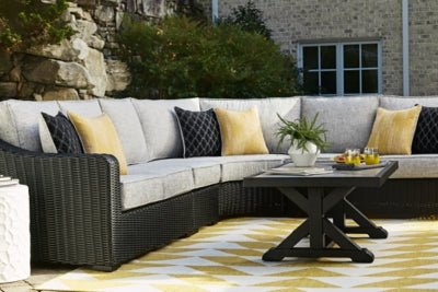 Beachcroft Outdoor Coffee Table - Black Coffee Table modern furniture Contempo Furniture