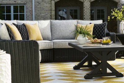 Beachcroft Outdoor Coffee Table - Black Coffee Table modern furniture Contempo Furniture