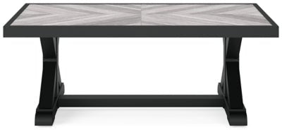 Beachcroft Outdoor Coffee Table - Black Coffee Table modern furniture Contempo Furniture
