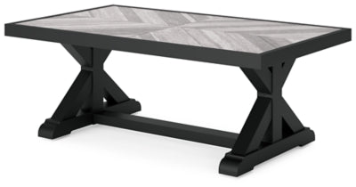 Beachcroft Outdoor Coffee Table - Black Coffee Table modern furniture Contempo Furniture
