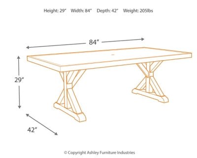 Beachcroft Outdoor Dining Table - Beige Dining Table modern furniture Contempo Furniture