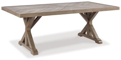 Beachcroft Outdoor Dining Table - Beige Dining Table modern furniture Contempo Furniture
