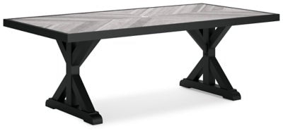 Beachcroft Outdoor Dining Table - Black | Ashley Furniture