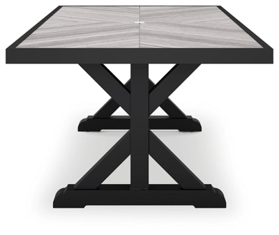 Beachcroft Outdoor Dining Table - Black Dining Table modern furniture Contempo Furniture