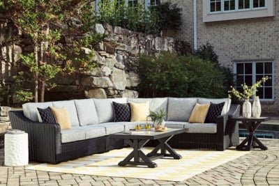 Beachcroft Outdoor End Table - Black End Table modern furniture Contempo Furniture