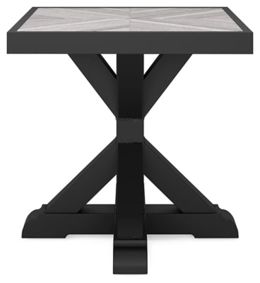 Beachcroft Outdoor End Table - Black End Table modern furniture Contempo Furniture