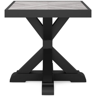 Beachcroft Outdoor End Table - Black End Table modern furniture Contempo Furniture