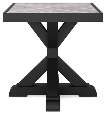 Beachcroft Outdoor End Table - Black End Table modern furniture Contempo Furniture