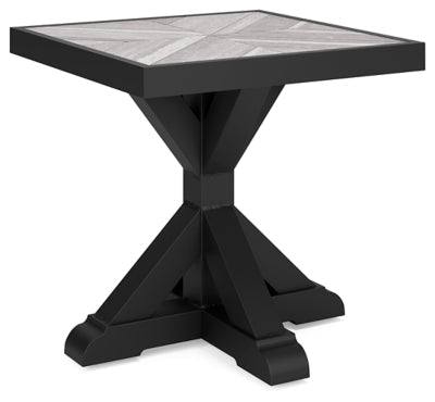 Beachcroft Outdoor End Table - Black End Table modern furniture Contempo Furniture