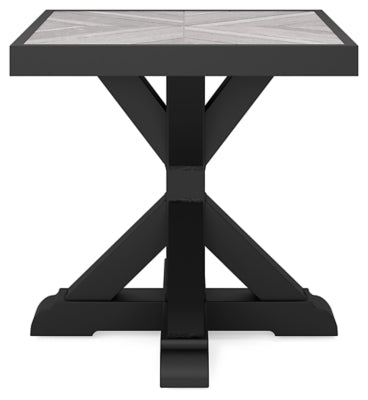 Beachcroft Outdoor End Table - Black End Table modern furniture Contempo Furniture