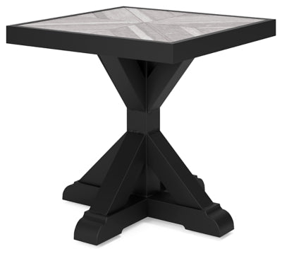 Beachcroft Outdoor End Table - Black End Table modern furniture Contempo Furniture