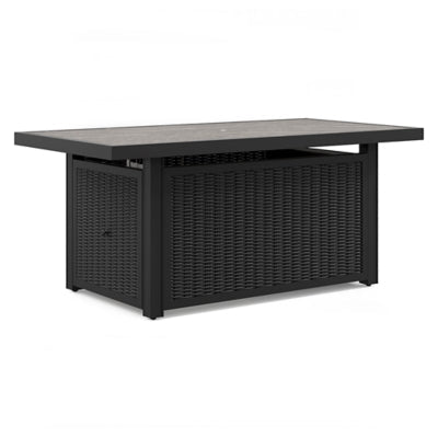 Beachcroft Outdoor Fire Pit Table - Black Fire Pits modern furniture Contempo Furniture