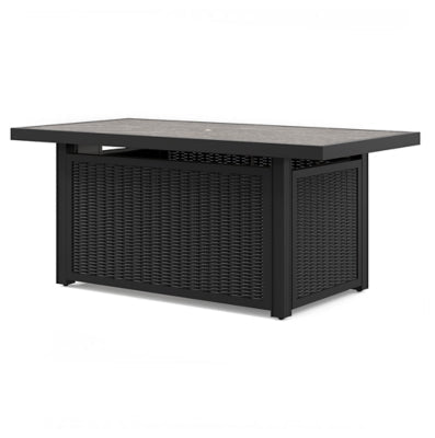 Beachcroft Outdoor Fire Pit Table - Black Fire Pits modern furniture Contempo Furniture