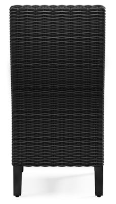 Beachcroft Outdoor Side Chair with Cushion (Set of 2) - Black Chair Set modern furniture Contempo Furniture
