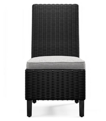 Beachcroft Outdoor Side Chair with Cushion (Set of 2) - Black Chair Set modern furniture Contempo Furniture