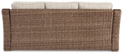 Beachcroft Outdoor Sofa with Cushion - Beige Outdoor Seating modern furniture Contempo Furniture