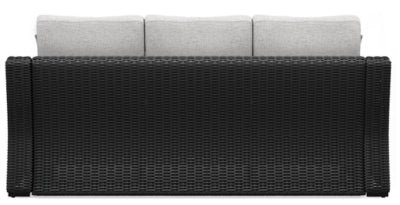 Beachcroft Outdoor Sofa with Cushion - Black Outdoor Seating modern furniture Contempo Furniture