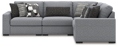 Bealton 4 - Piece Sectional - Gray Stationary Sectional modern furniture Contempo Furniture