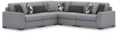 Bealton 5 - Piece Sectional - Gray Stationary Sectional modern furniture Contempo Furniture