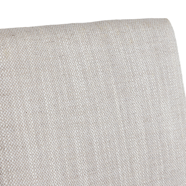 Beasley - Modern Off-White Linen + Brass Counter Chair