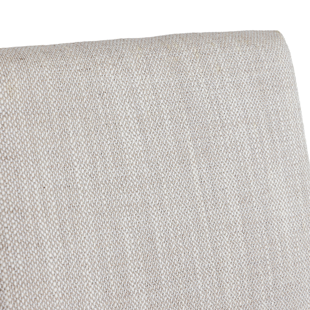 Beasley - Modern Off-White Linen + Brass Counter Chair