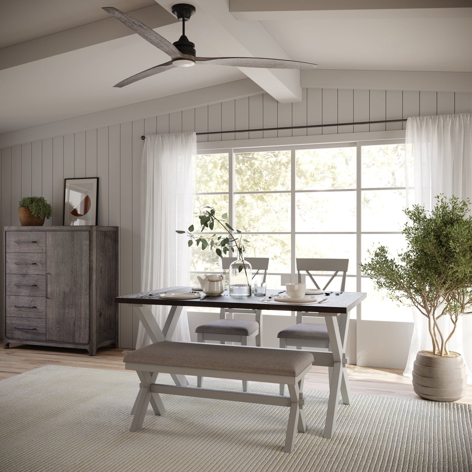 Beauvoir Rectangular Wood Dining Table in Honey Buns Table modern furniture Contempo Furniture