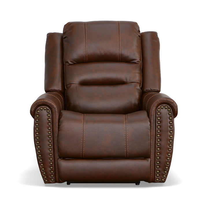Oscar Fabric Power Recliner with Power Headrest in Pumpernickel