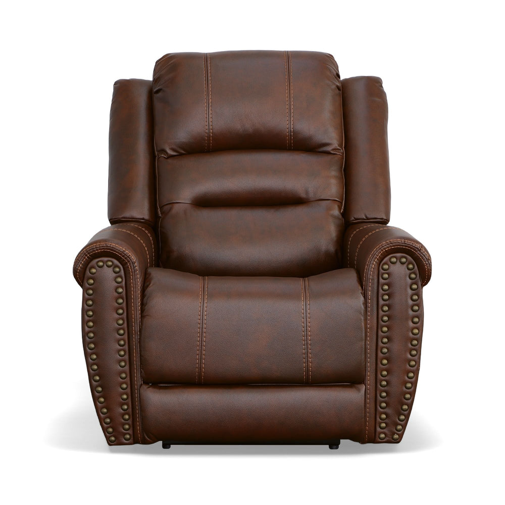 Oscar Fabric Power Recliner with Power Headrest in Pumpernickel