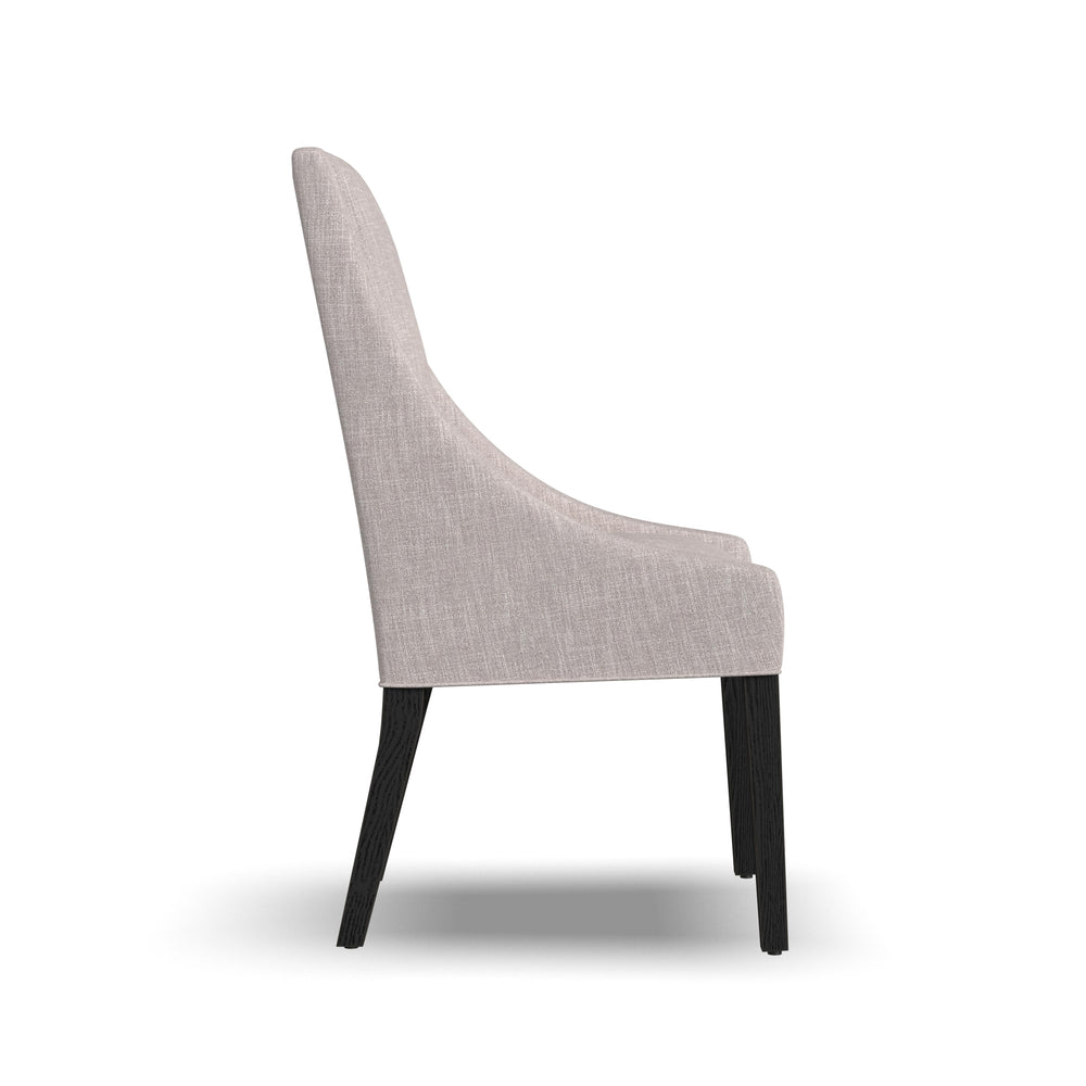 Lattice Upholstered Dining Chair Beige / Dark Brown