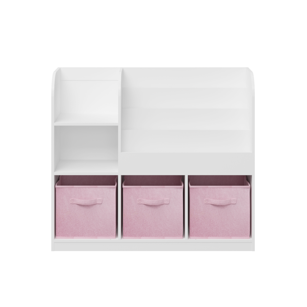 kids-bookcase-and-bookshelf-multifunctional-bookcase-white-pink