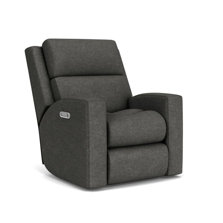 Score Power Recliner With Power Headrest &amp; Lumbar Dark Gray