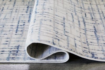 Beckfille 5' x 7' Rug - Light Blue Area Rug modern furniture Contempo Furniture