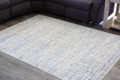 Beckfille 5' x 7' Rug - Light Blue Area Rug modern furniture Contempo Furniture