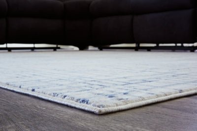 Beckfille 5' x 7' Rug - Light Blue Area Rug modern furniture Contempo Furniture