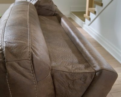 Beckley Place Power Reclining Loveseat with Console - Dark Brown Reclining Loveseat modern furniture Contempo Furniture