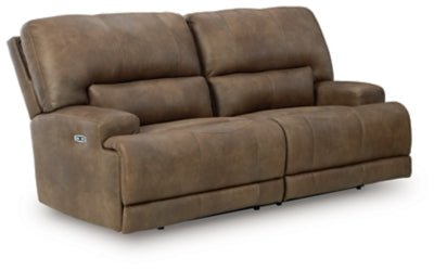 Beckley Place Power Reclining Sofa - Dark Brown Power Reclining Sofa modern furniture Contempo Furniture