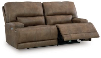 Beckley Place Power Reclining Sofa - Dark Brown Power Reclining Sofa modern furniture Contempo Furniture