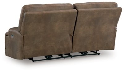 Beckley Place Power Reclining Sofa - Dark Brown Power Reclining Sofa modern furniture Contempo Furniture
