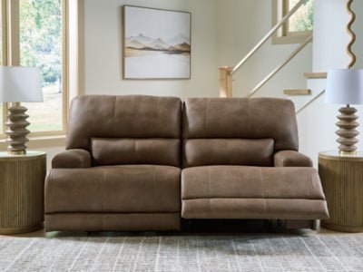 Beckley Place Power Reclining Sofa - Dark Brown Power Reclining Sofa modern furniture Contempo Furniture
