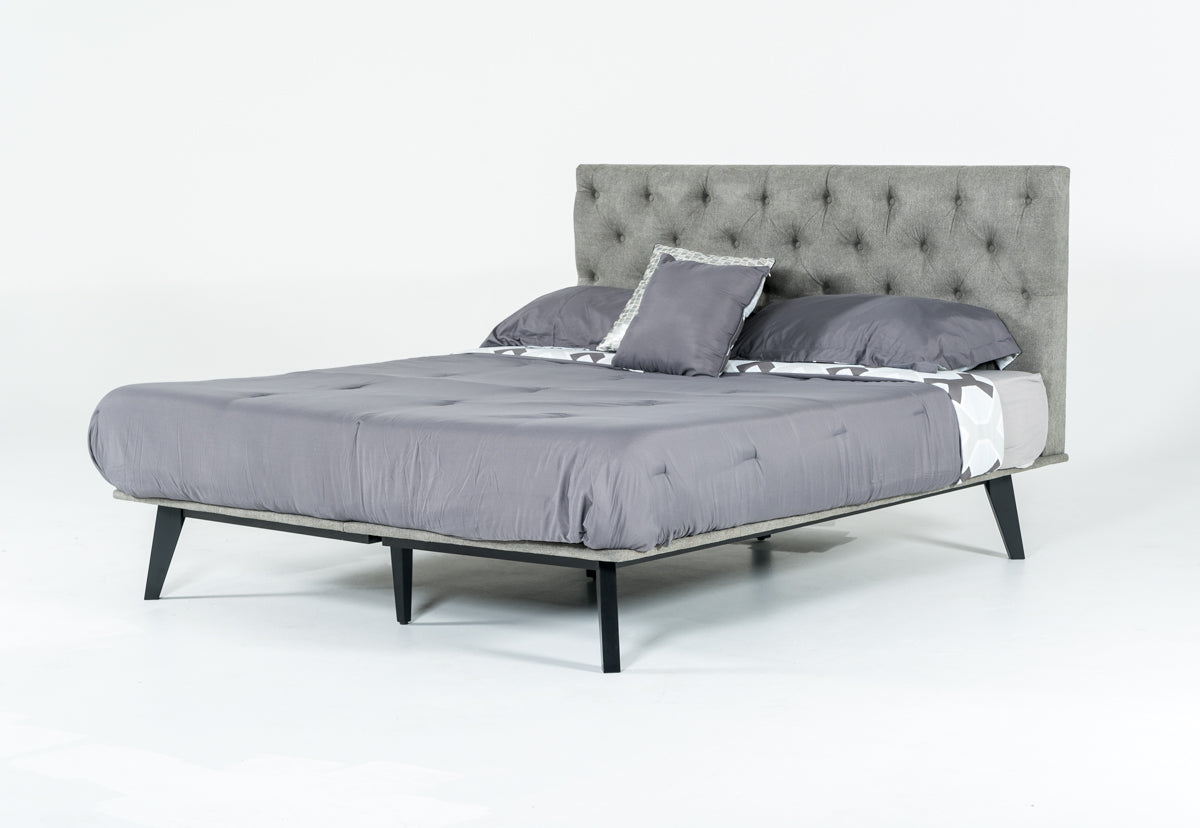 Gibson Modern Grey Fabric Super King 76" x 84" Bed
