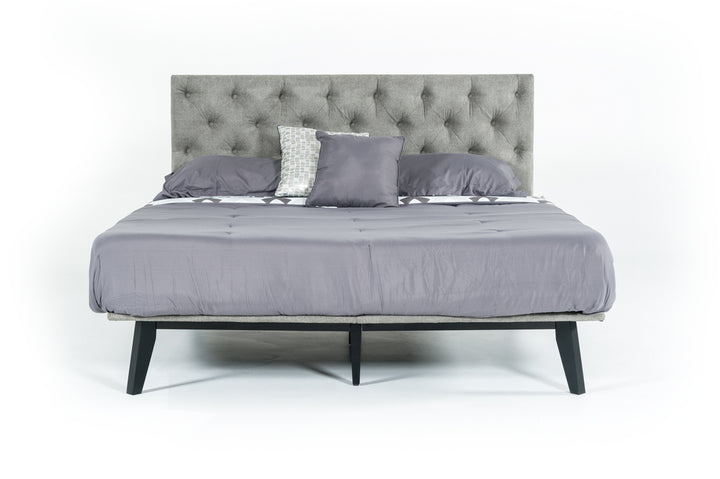 Gibson Modern Grey Fabric Super King 76" x 84" Bed