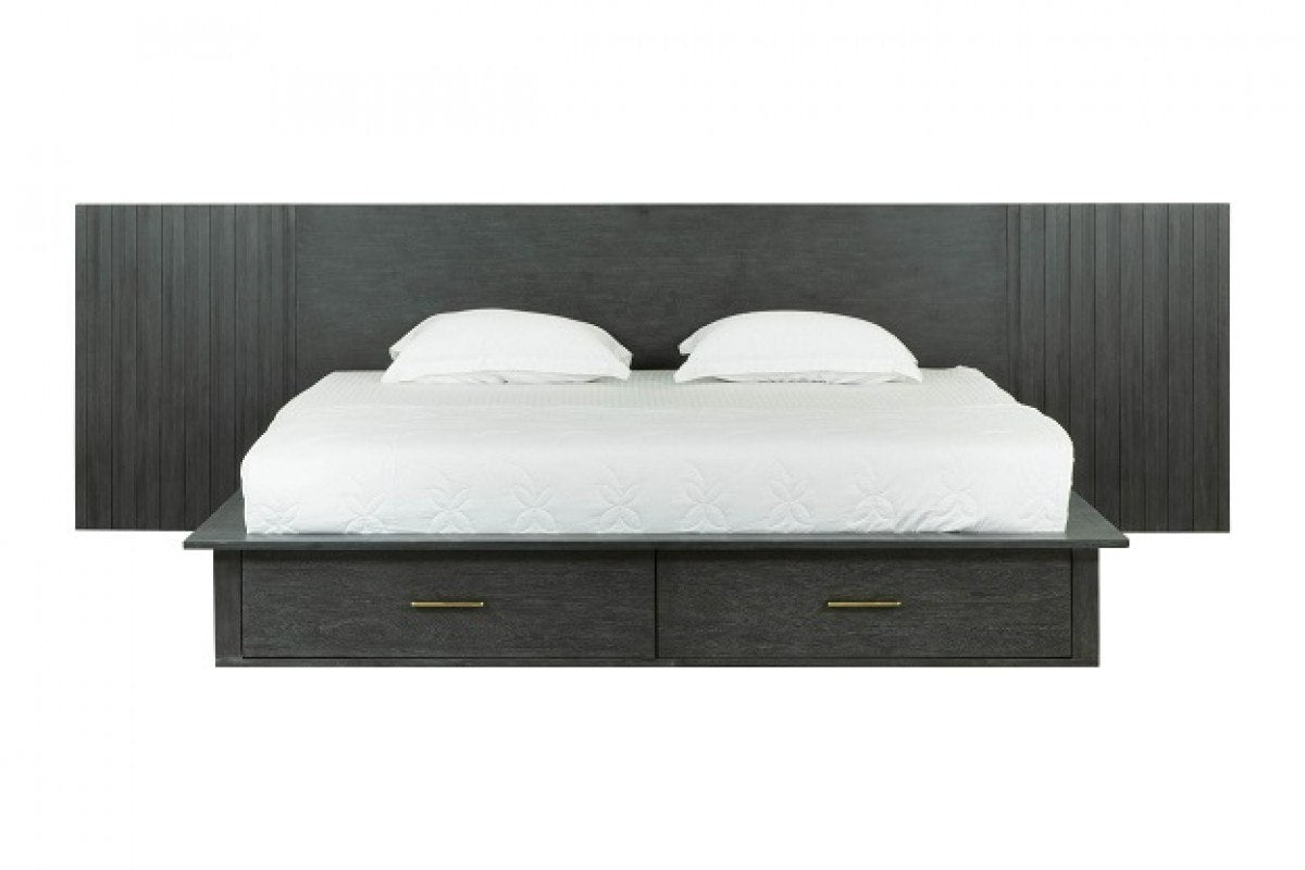 Manchester- Contemporary Dark Grey 4-Piece Bedroom Set - View 3