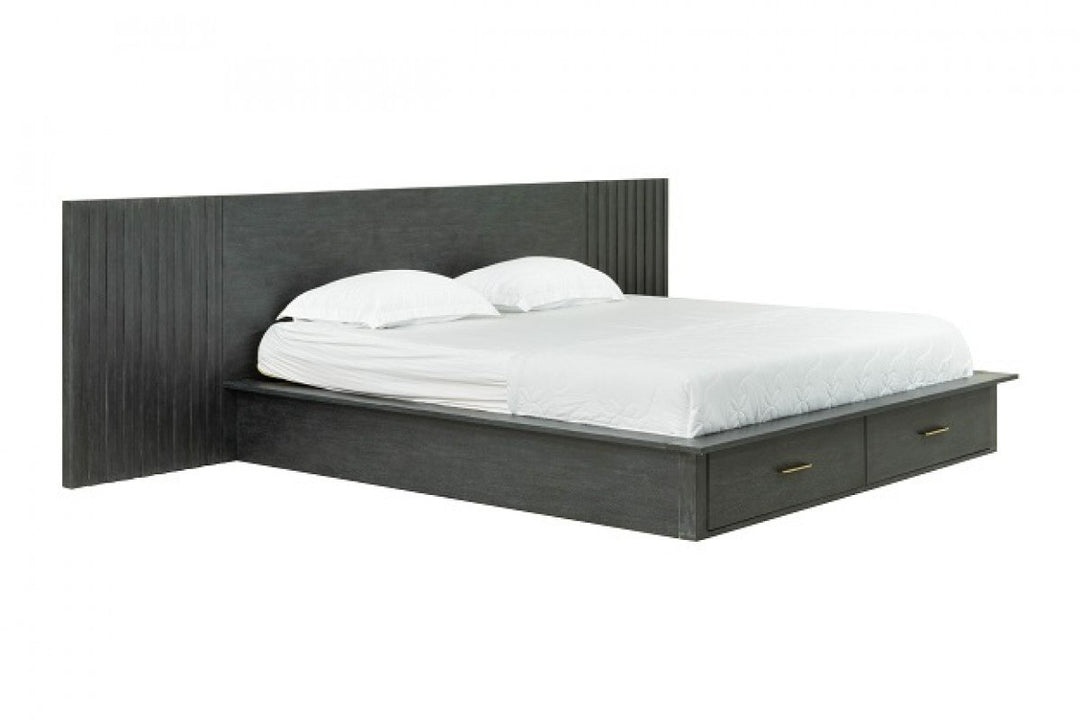 Manchester- Contemporary Dark Grey 4-Piece Bedroom Set