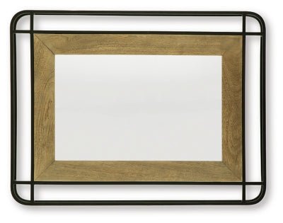 Beelman Accent Mirror - Light Brown Accent Mirror modern furniture Contempo Furniture