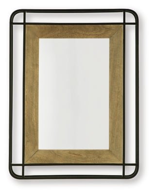 Beelman Accent Mirror - Light Brown Accent Mirror modern furniture Contempo Furniture