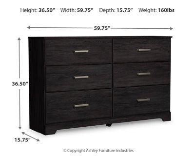 Belachime Dresser - Dark Gray Dresser modern furniture Contempo Furniture