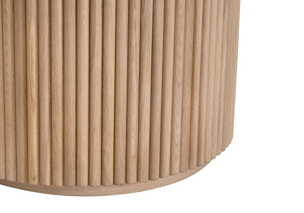 Belfast 54" Round Dining Table in Natural Oak Round Dining Table modern furniture Contempo Furniture