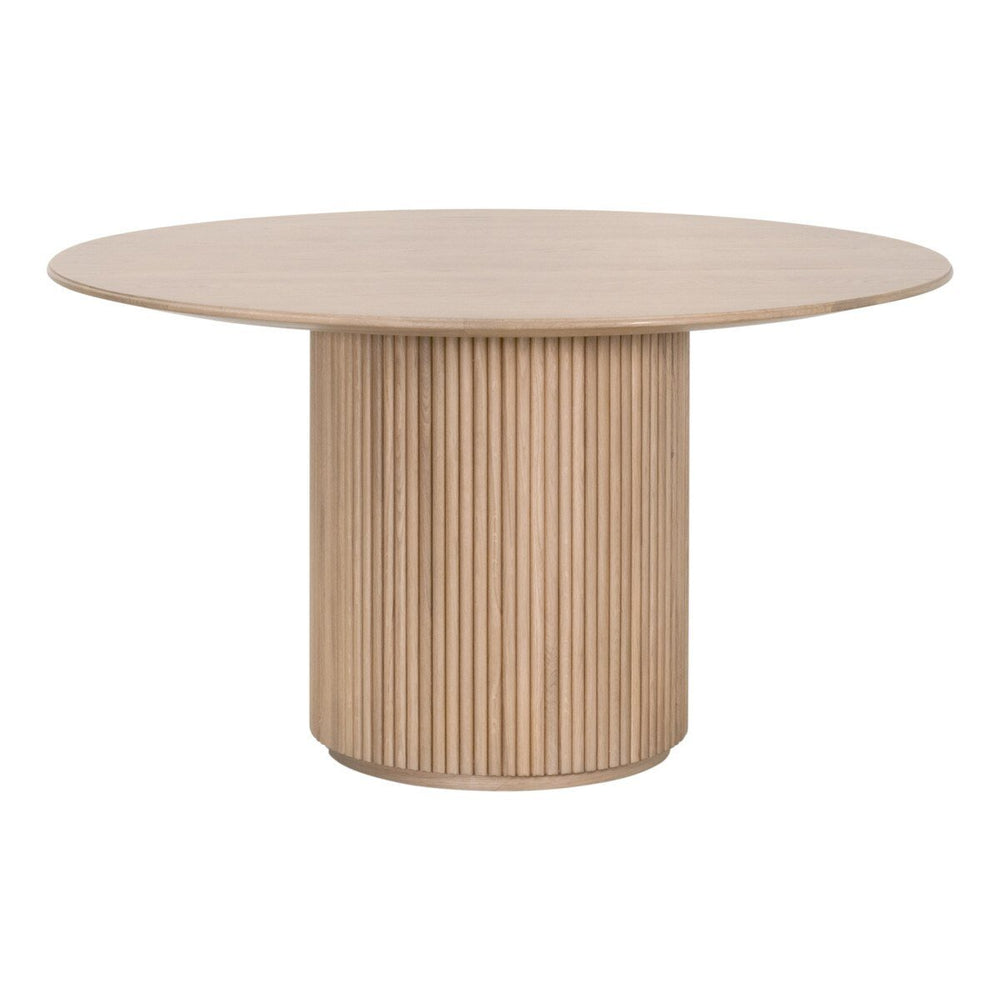 Belfast 54" Round Dining Table in Natural Oak Round Dining Table modern furniture Contempo Furniture