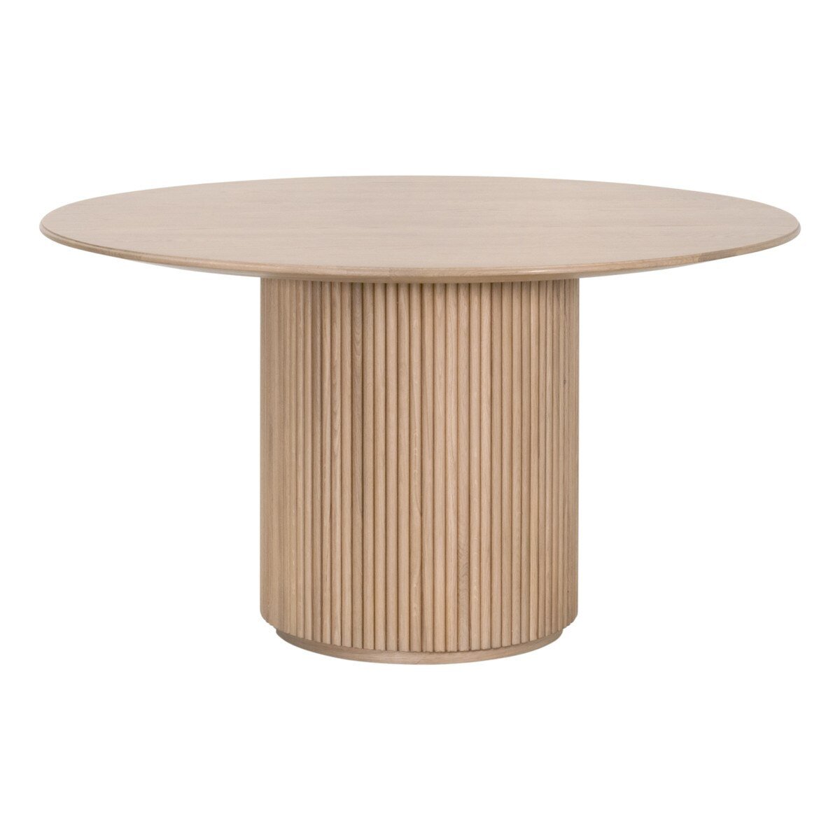 Belfast 54" Round Dining Table in Natural Oak Round Dining Table modern furniture Contempo Furniture